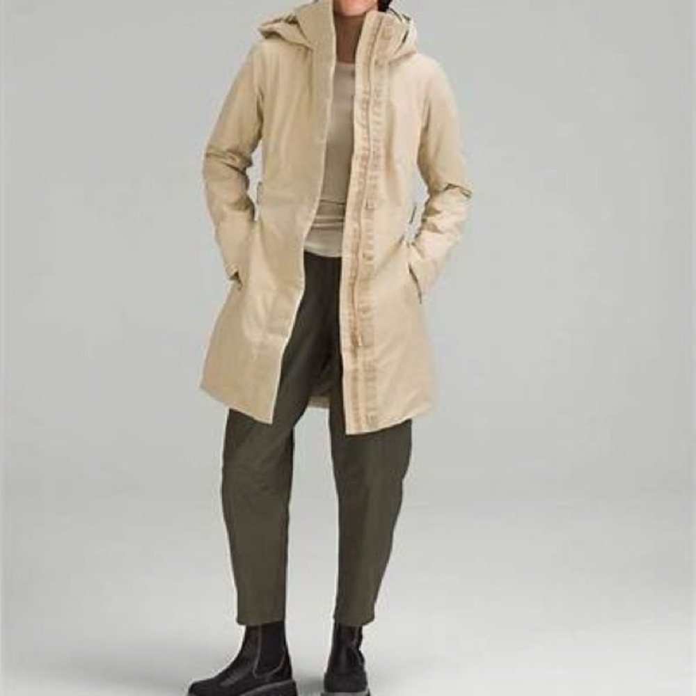 Lululemon Apres It All Jacket Trench Beige
